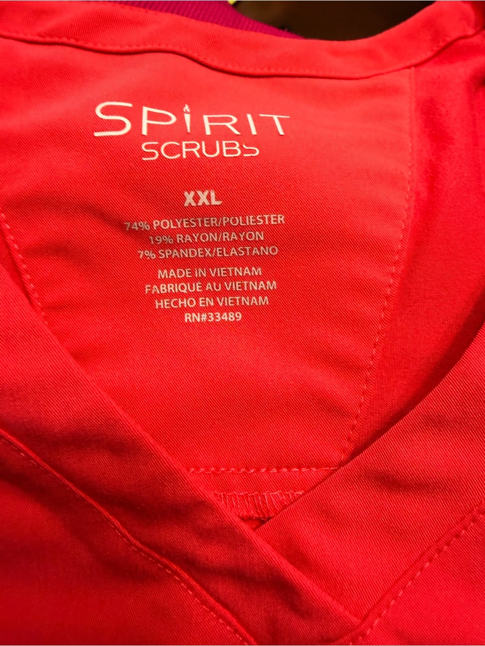 Women's Spirit scrubs in Watermelon - Picture 4 of 8